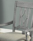 Plymouth - Upholstered Arm Dining Chair Set of 2 - Gray