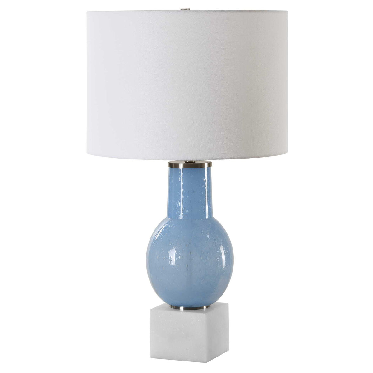 Clear Sky - Blue Glass Table Lamp
