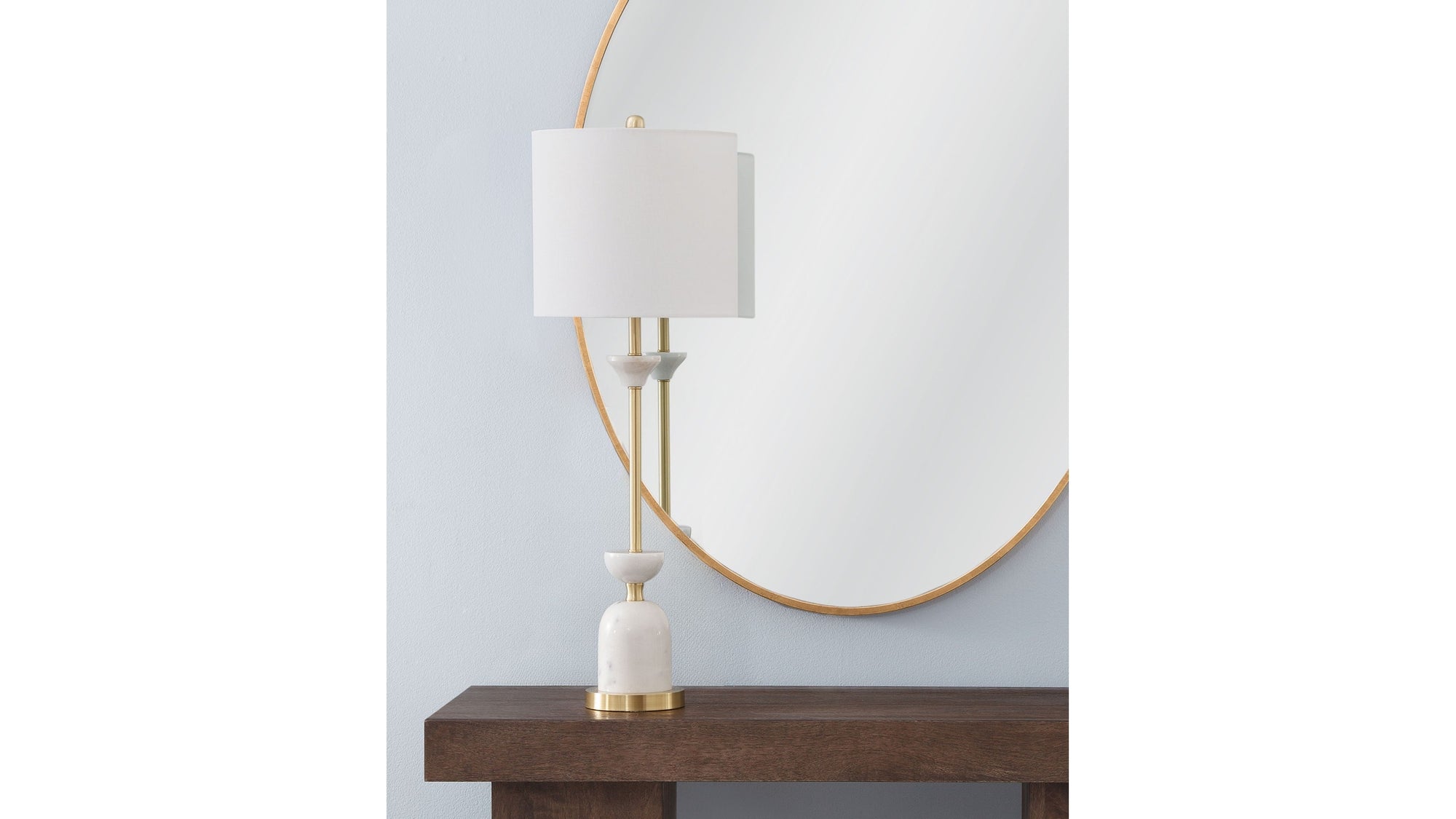 Vallhalla - Table Lamp - White / Gold