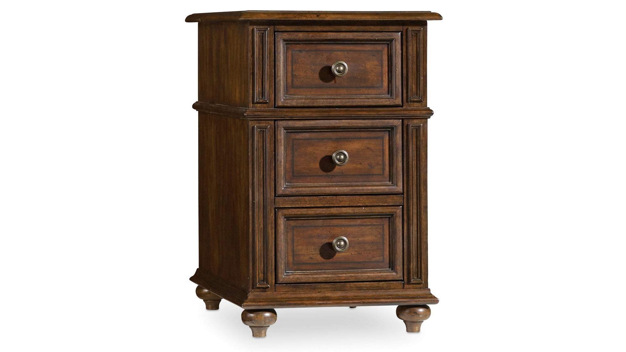 Leesburg - Chairside Chest - Dark Brown