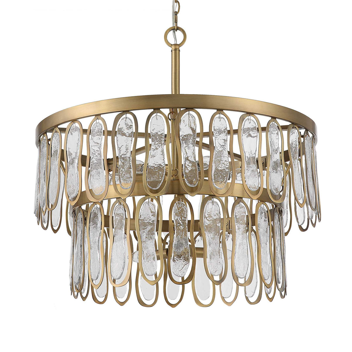Aurelie - 9 Light Round Pendant - Brass