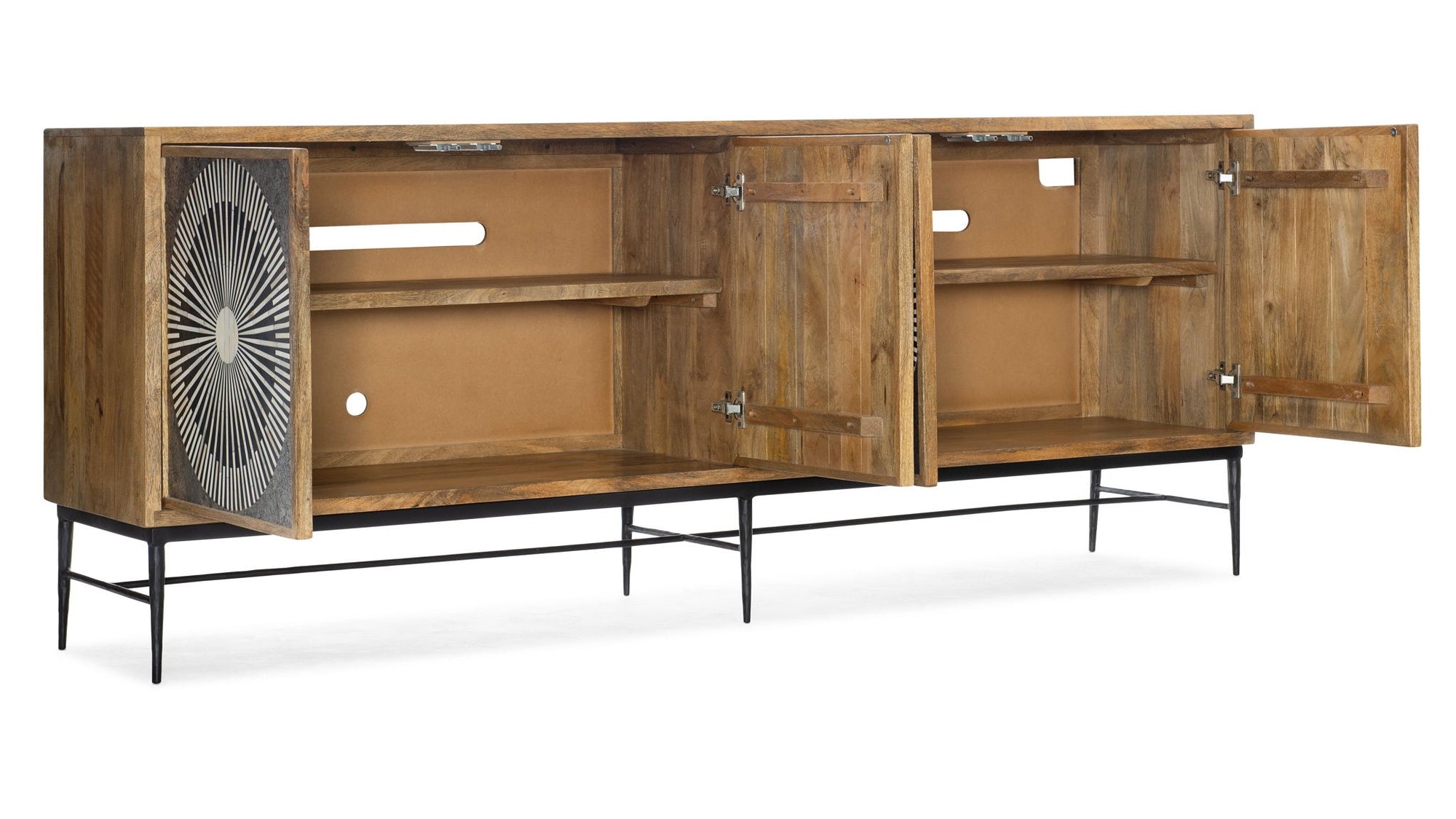 Commerce And Market - Giovanni Entertainment Console - Light Brown / Dark Gray