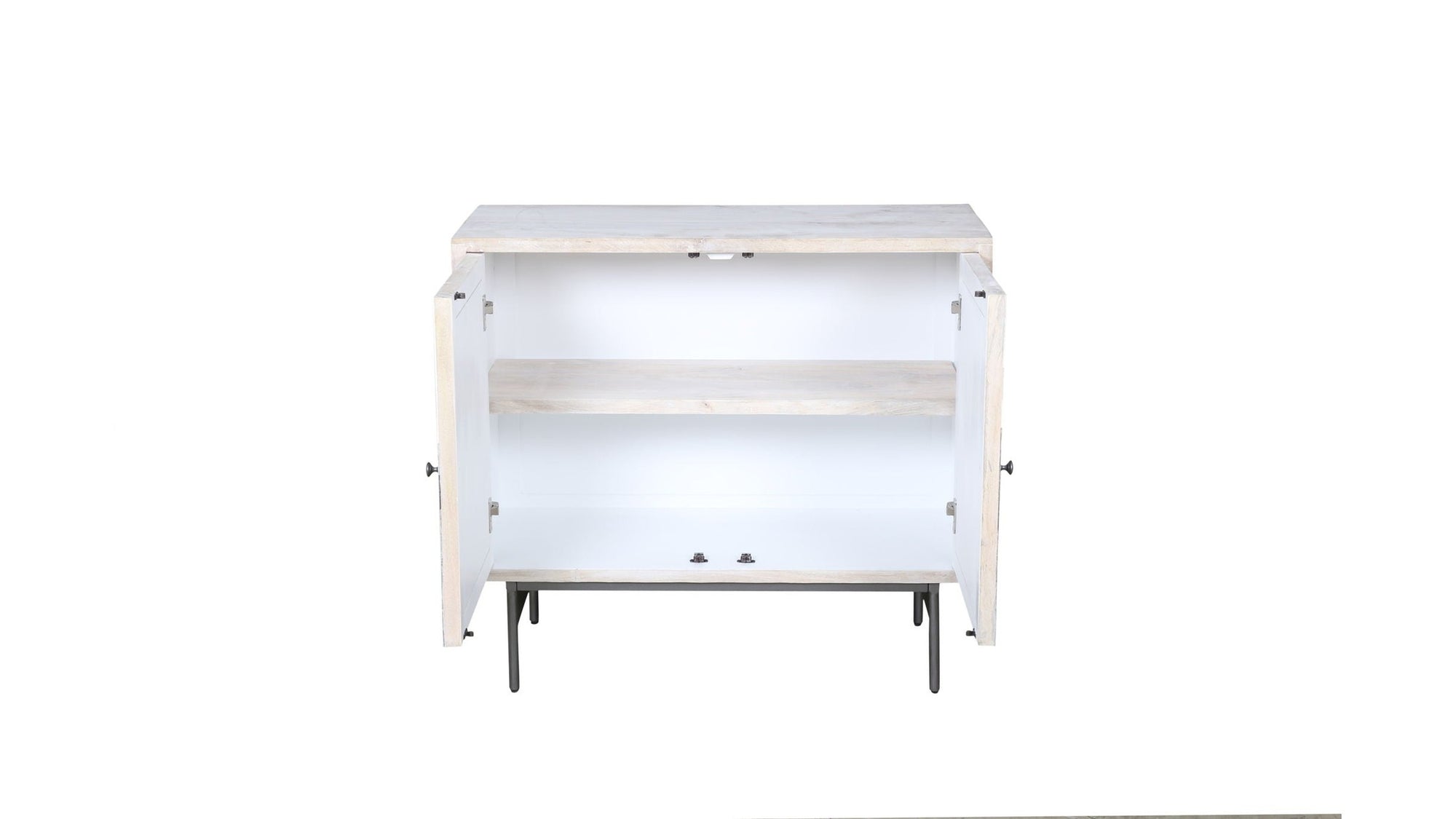 Zooey - Hall Cabinet - White Wash Mango