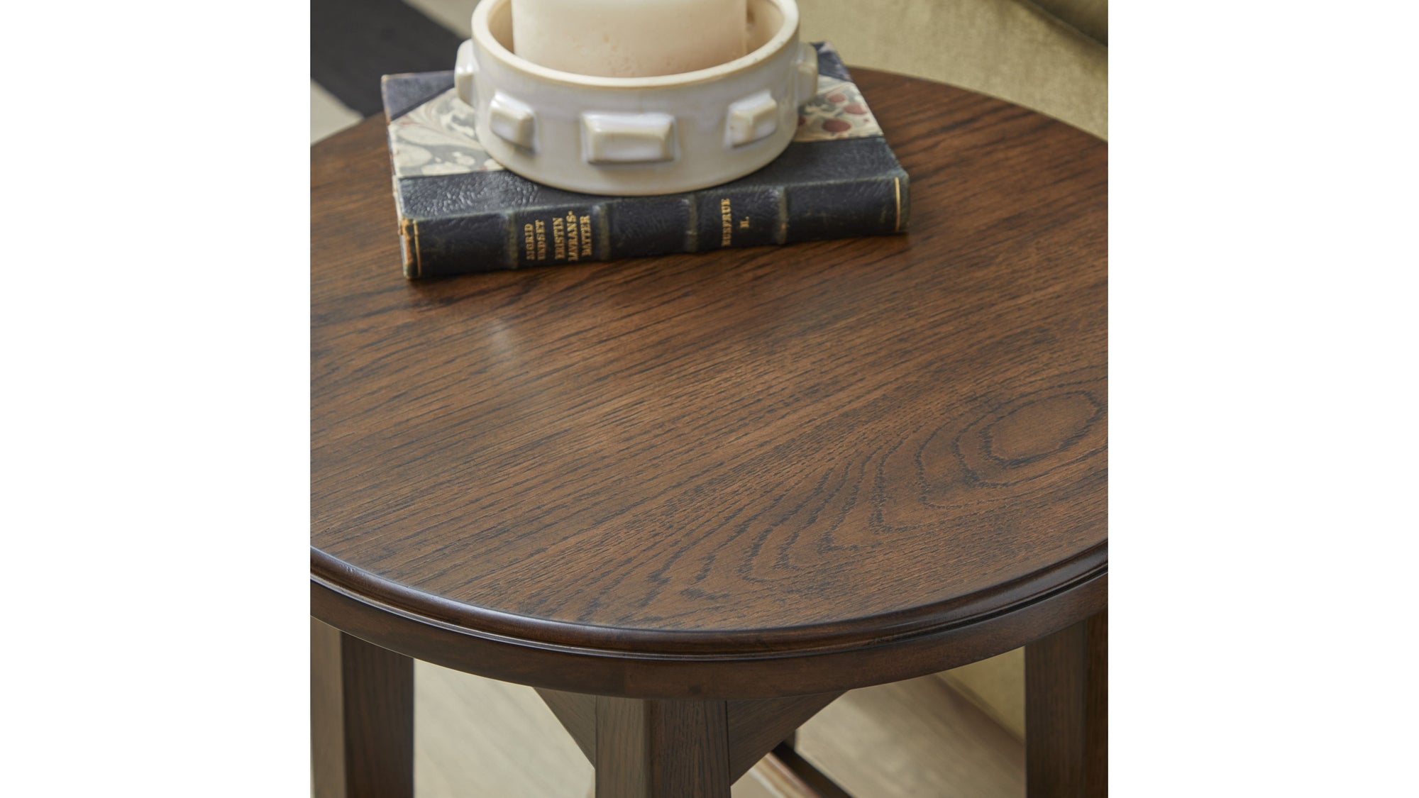 Sylvie - Accent Table - Dark Brown
