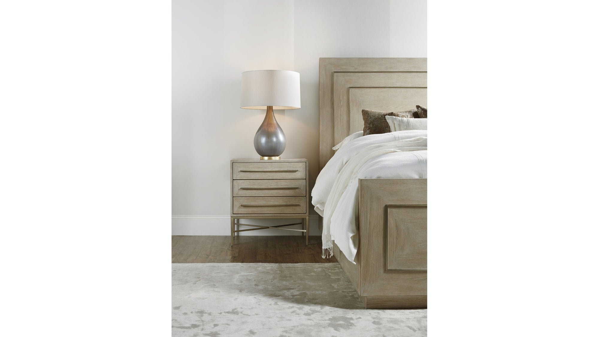 Cascade - 3-Drawer Nightstand - Light Brown