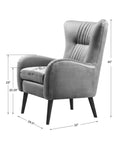 Dax - Mid-Century Accent Chair - Blue