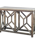 Catali - Stone Console Table - Ivory