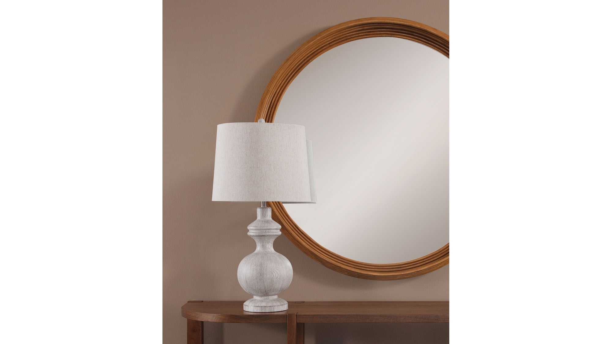 Krishina - Table Lamp - White Wash