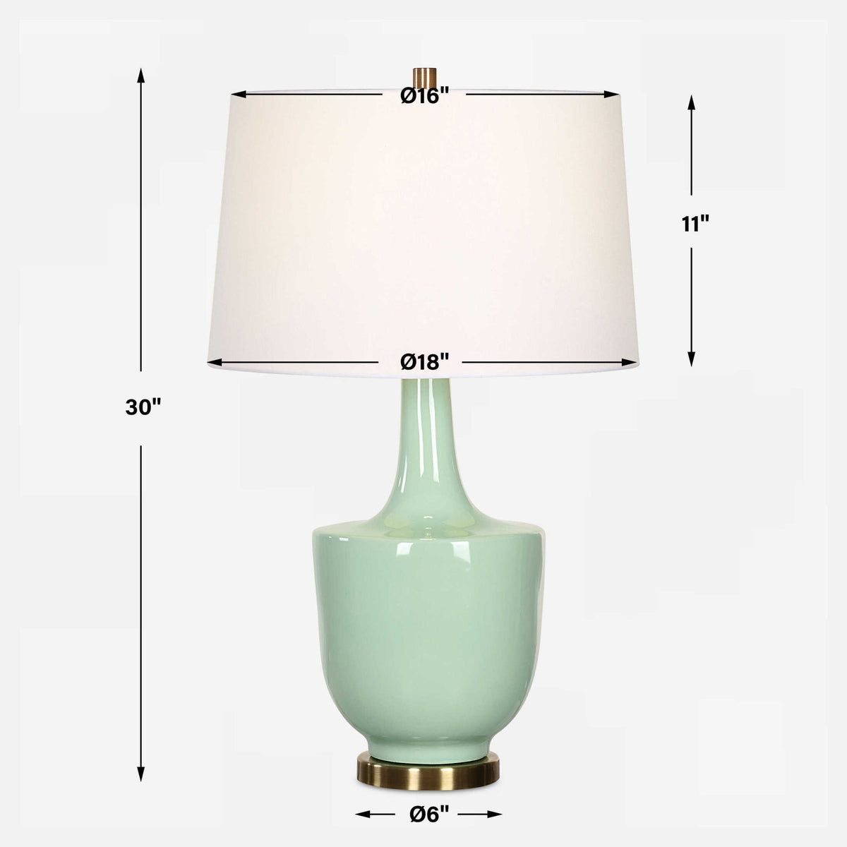 Kyla - Table Lamp - Mint Green