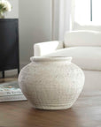 Floreana - Round Vase - White