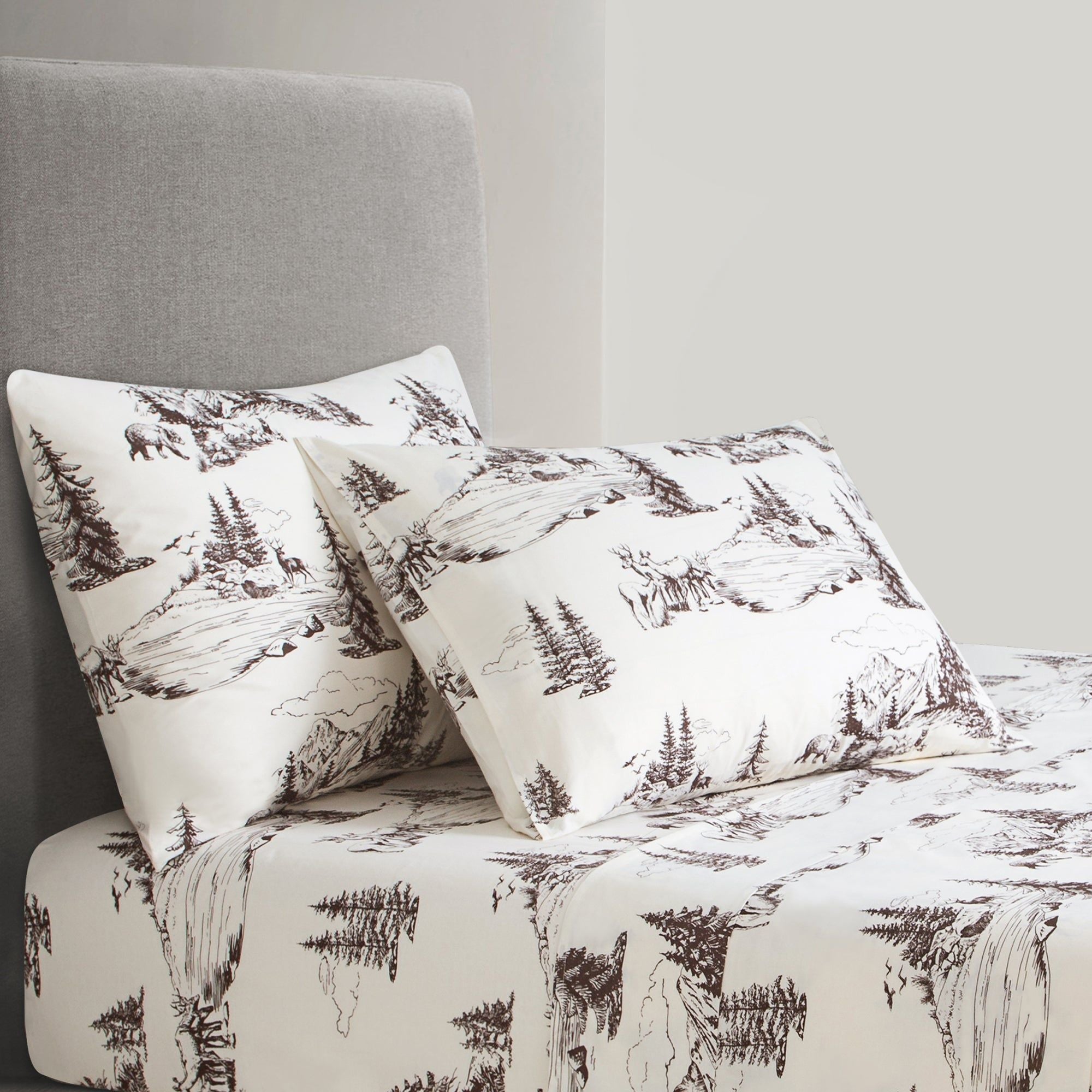 White Pine - Twin 200TC Cotton Sheet Set (Set of 3) - White