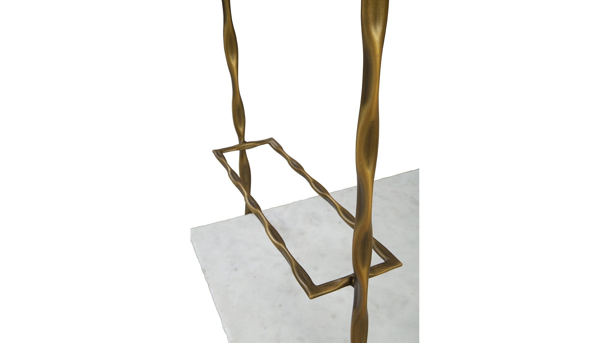 Vivian - Bar Cart - White / Gold