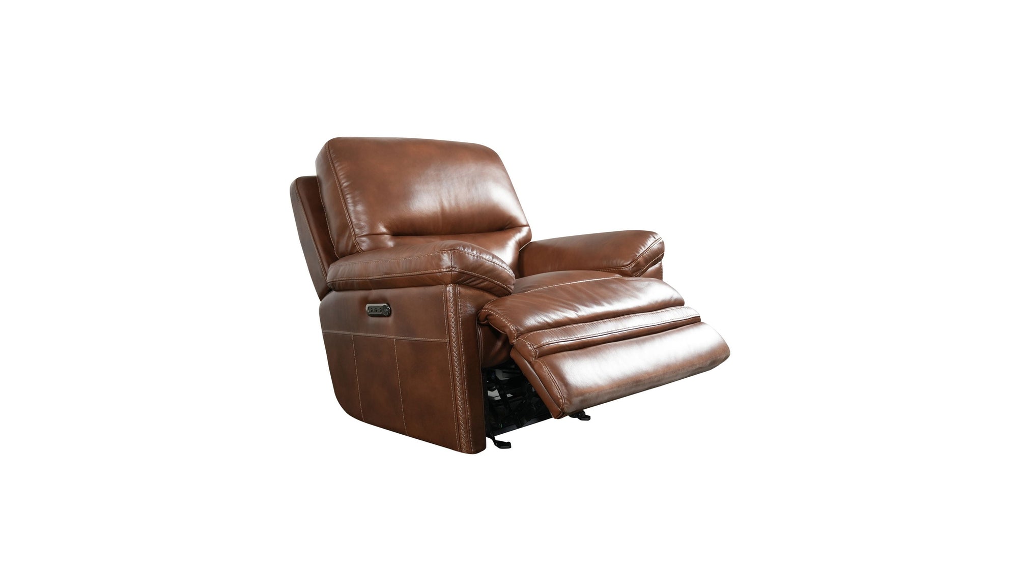 David - Power Gliding Recliner With Power Headrest & Lumbar - Pecan