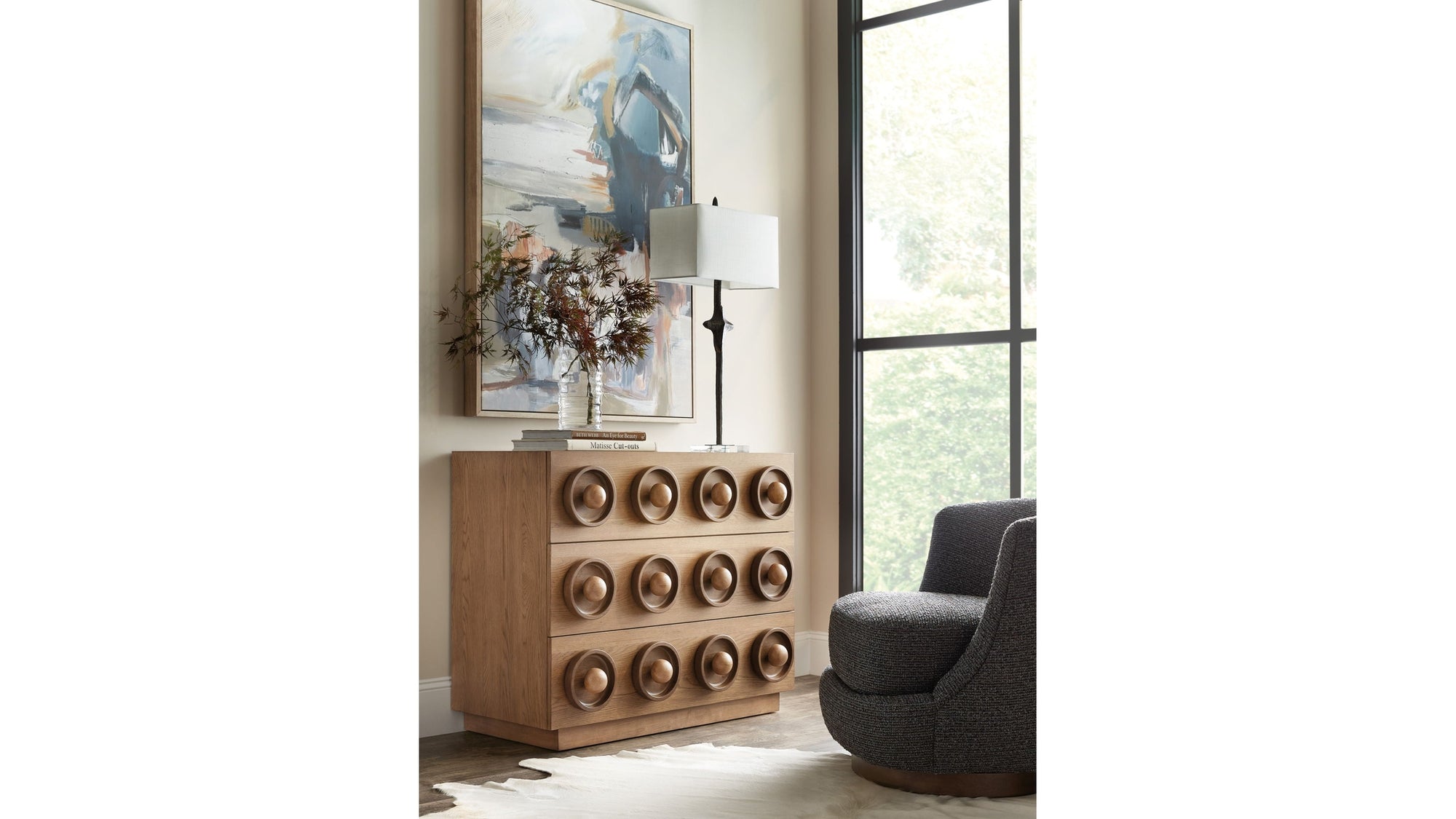 Commerce And Market - Knobby 3-Drawer Accent Chest - Light Brown