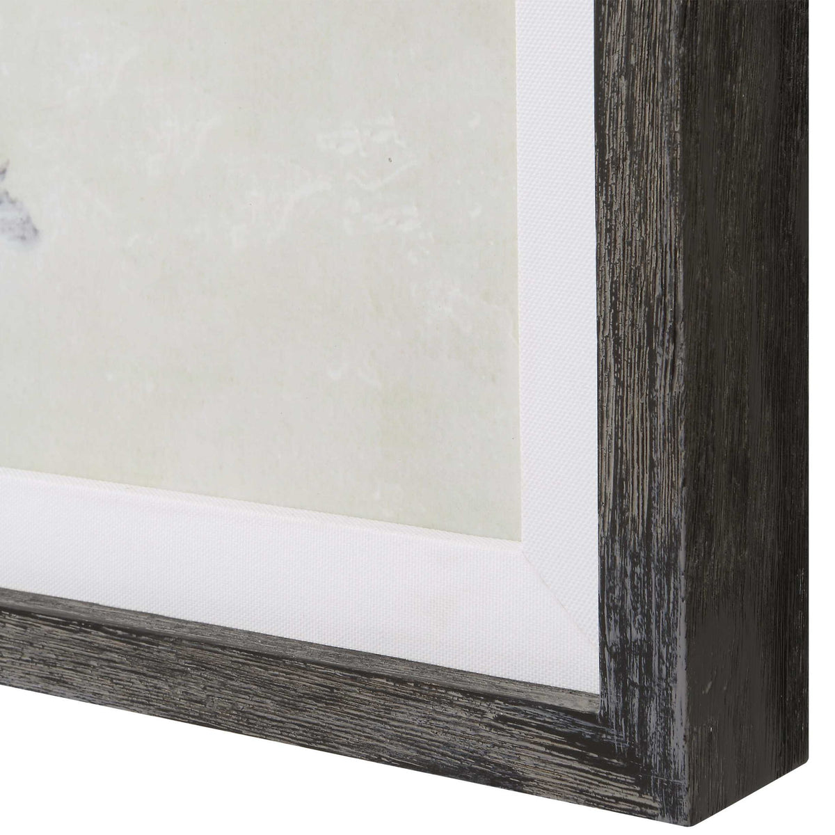 Graphite - Horizon Framed Prints (Set of 3) - Light Gray