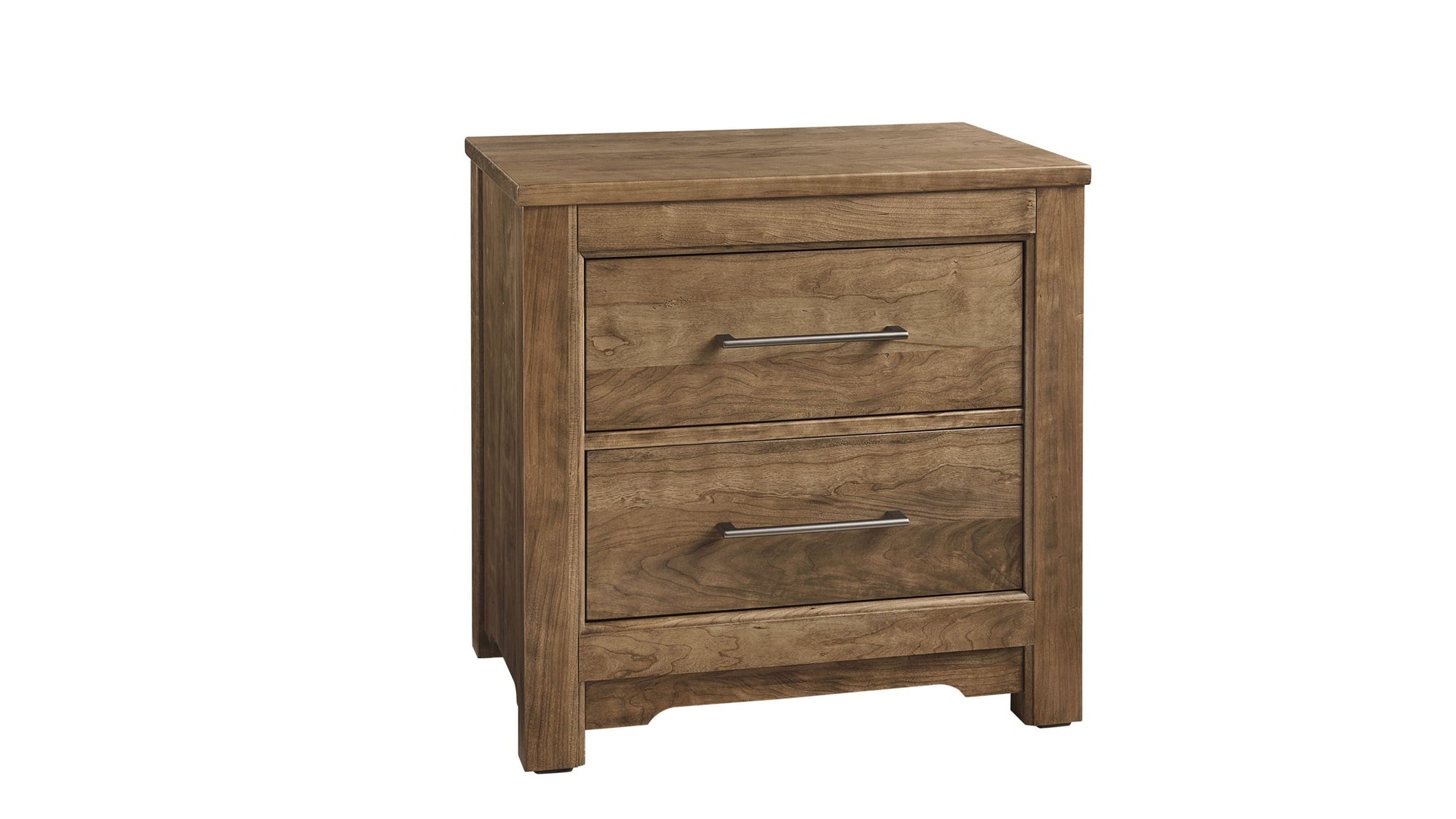 Crafted Cherry - 2 Drawers Nightstand