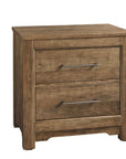 Crafted Cherry - 2 Drawers Nightstand