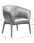 Anders - Chenille Accent Chair - Black