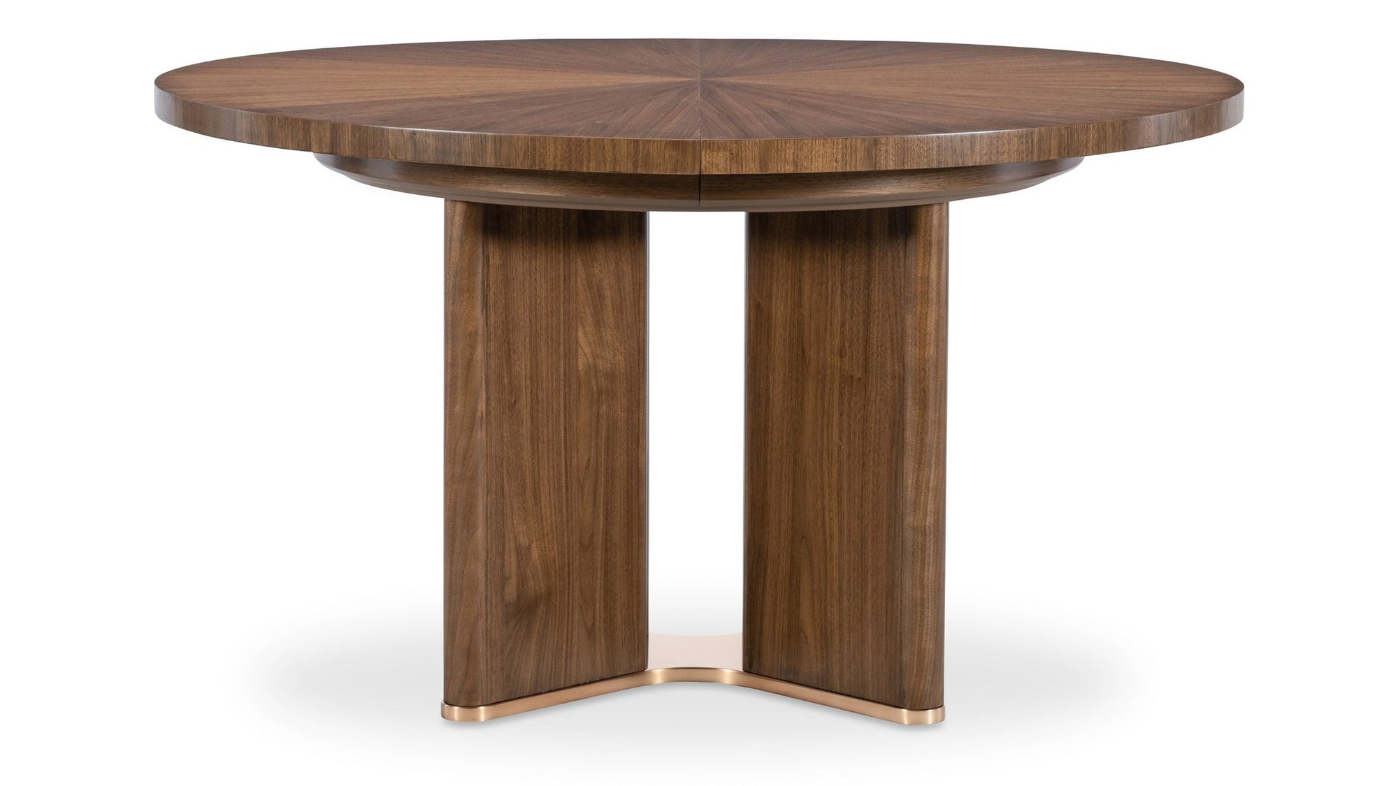 Eleana - Round Dining Table With One Leaf - Medium Wood
