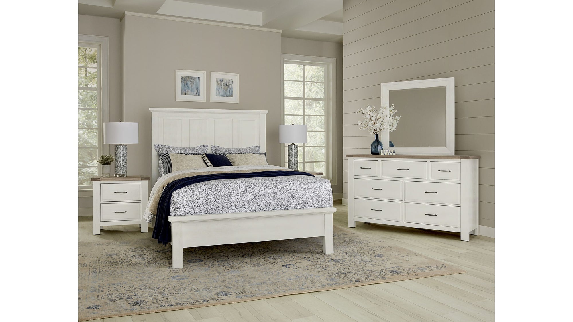 Maple Road - Mansion Bed With Low Profile Footboard