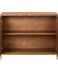 Jethro - Burl 2 Door Cabinet - Woodtone