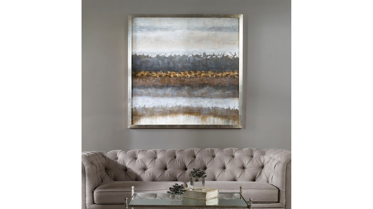 Layers - Landscape Art - Silver