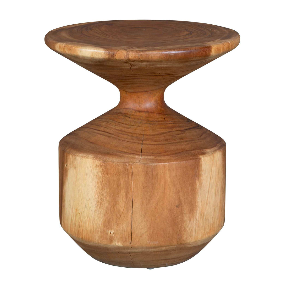 Lynx - Hourglass Accent Table - Dark Brown