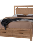 Lodge & Loft - Floating Panel Bed With Footboard Storage