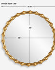 Nacala - Round Mirror - Gold