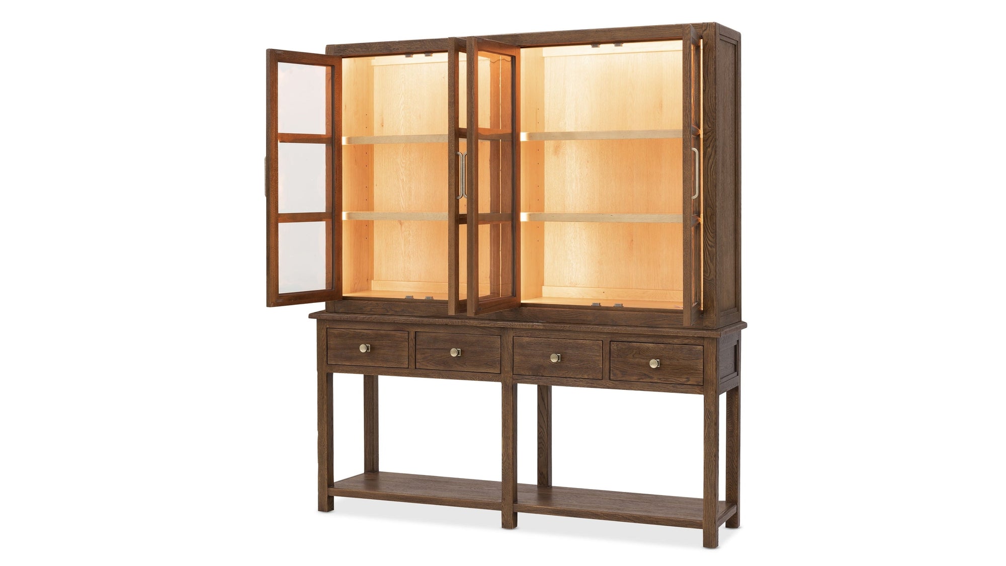 Driftwood - Display Sideboard - Worn Saddle