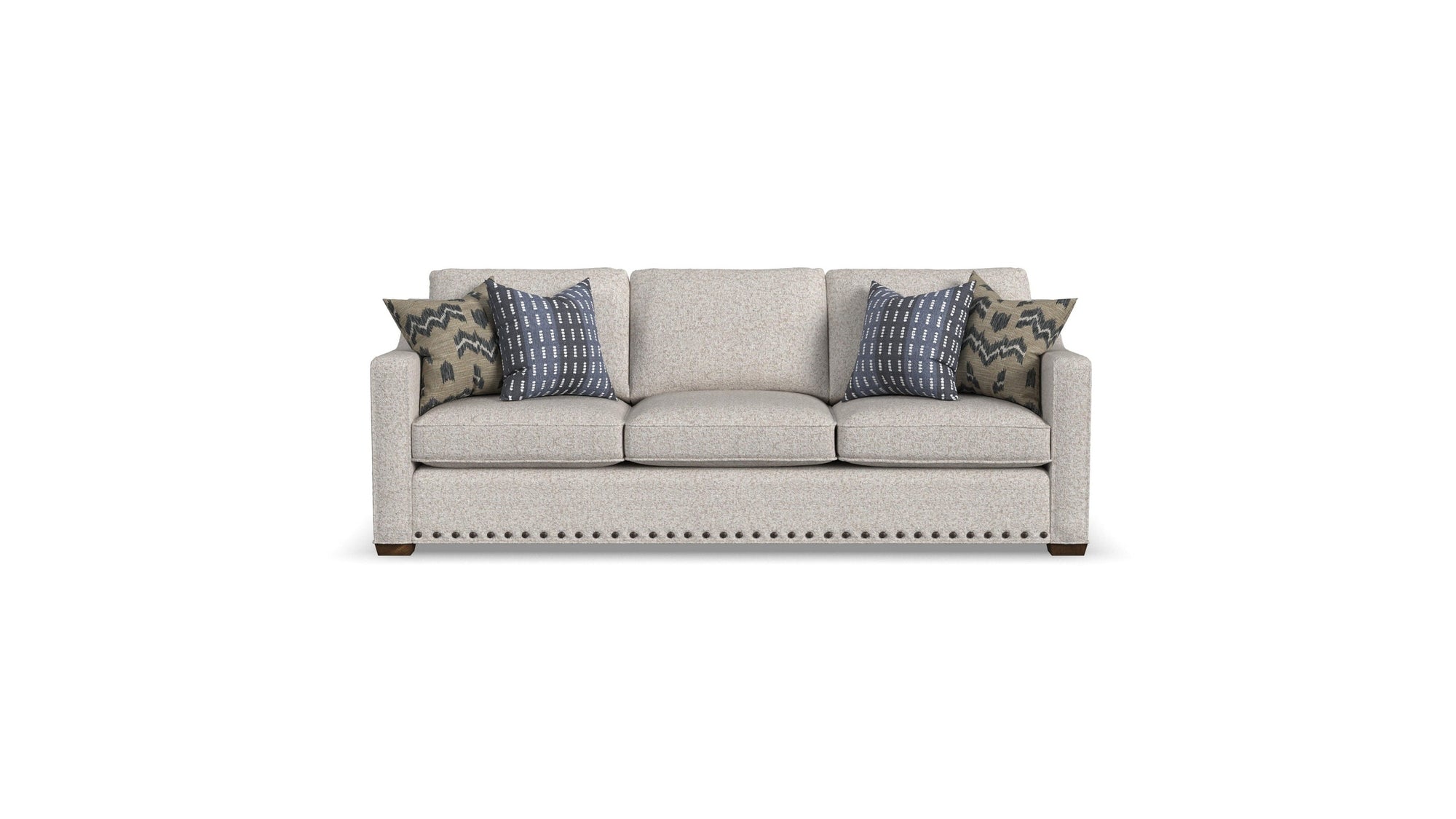 Milo - Fabric Sofa With Nailhead Trim