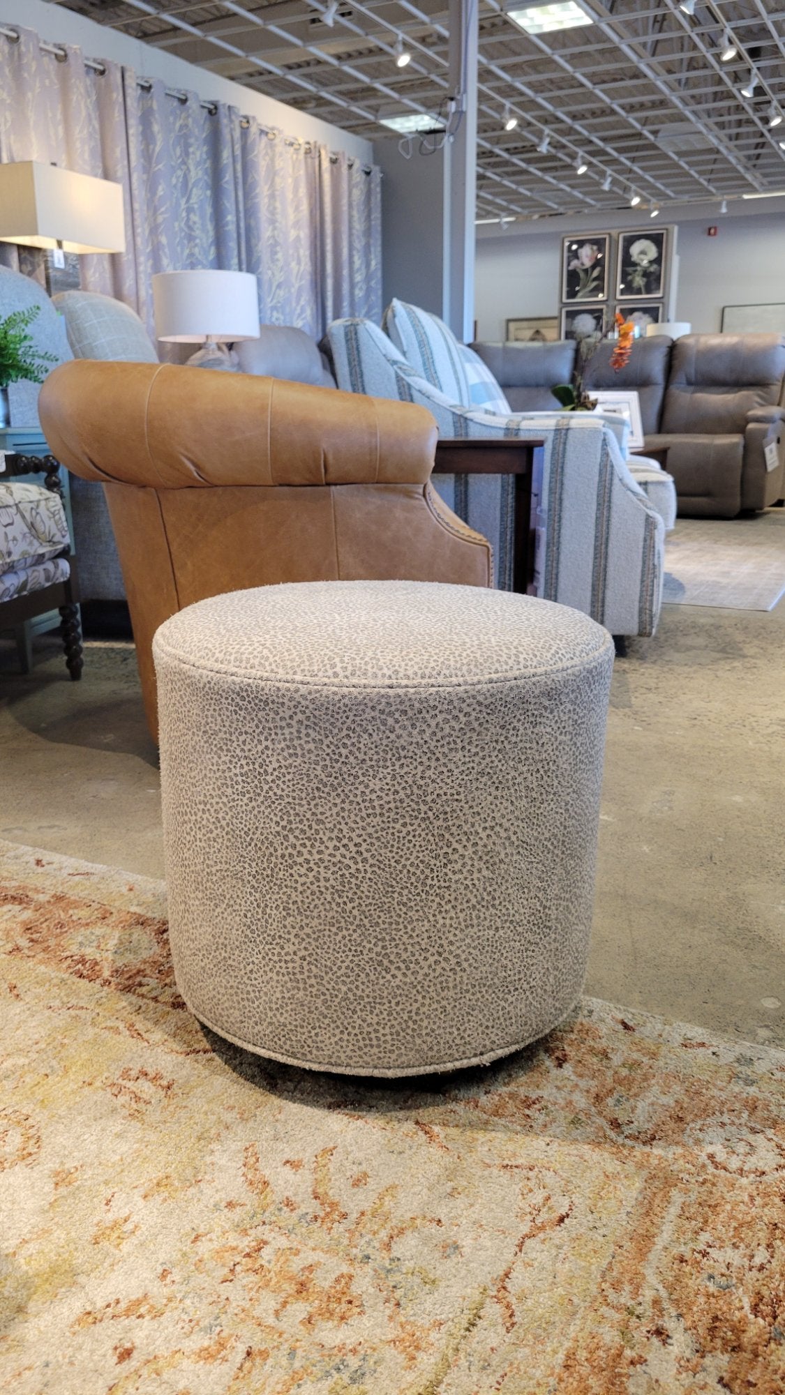 Leathercraft Leather Ottoman – Closeout, Cleveland
