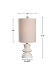 Stevens - Bleached Wood Buffet Lamp - White