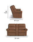 Bernard - Loveseat With Nailhead Trim