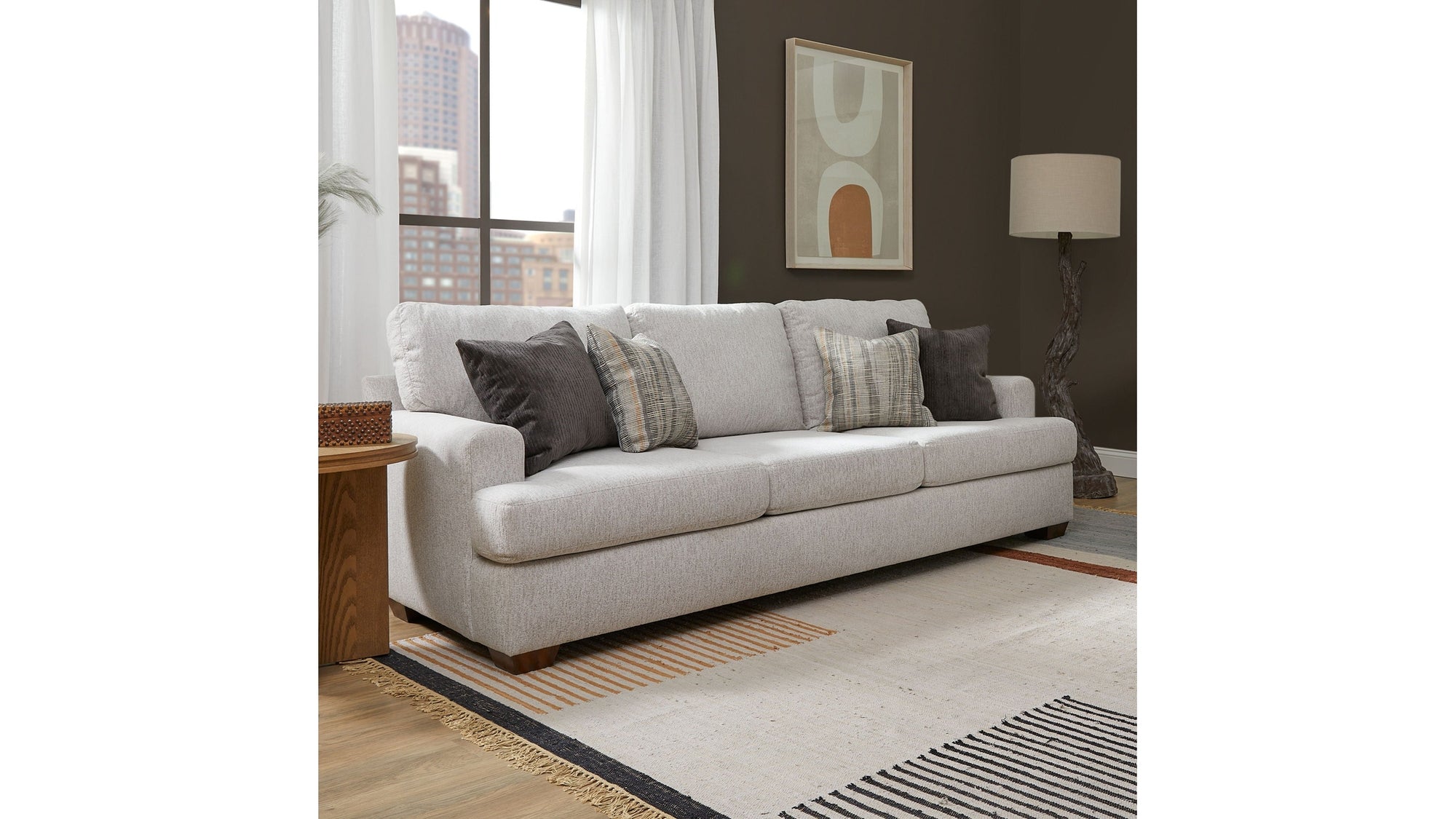 Olivia - Fabric Stationary Sofa