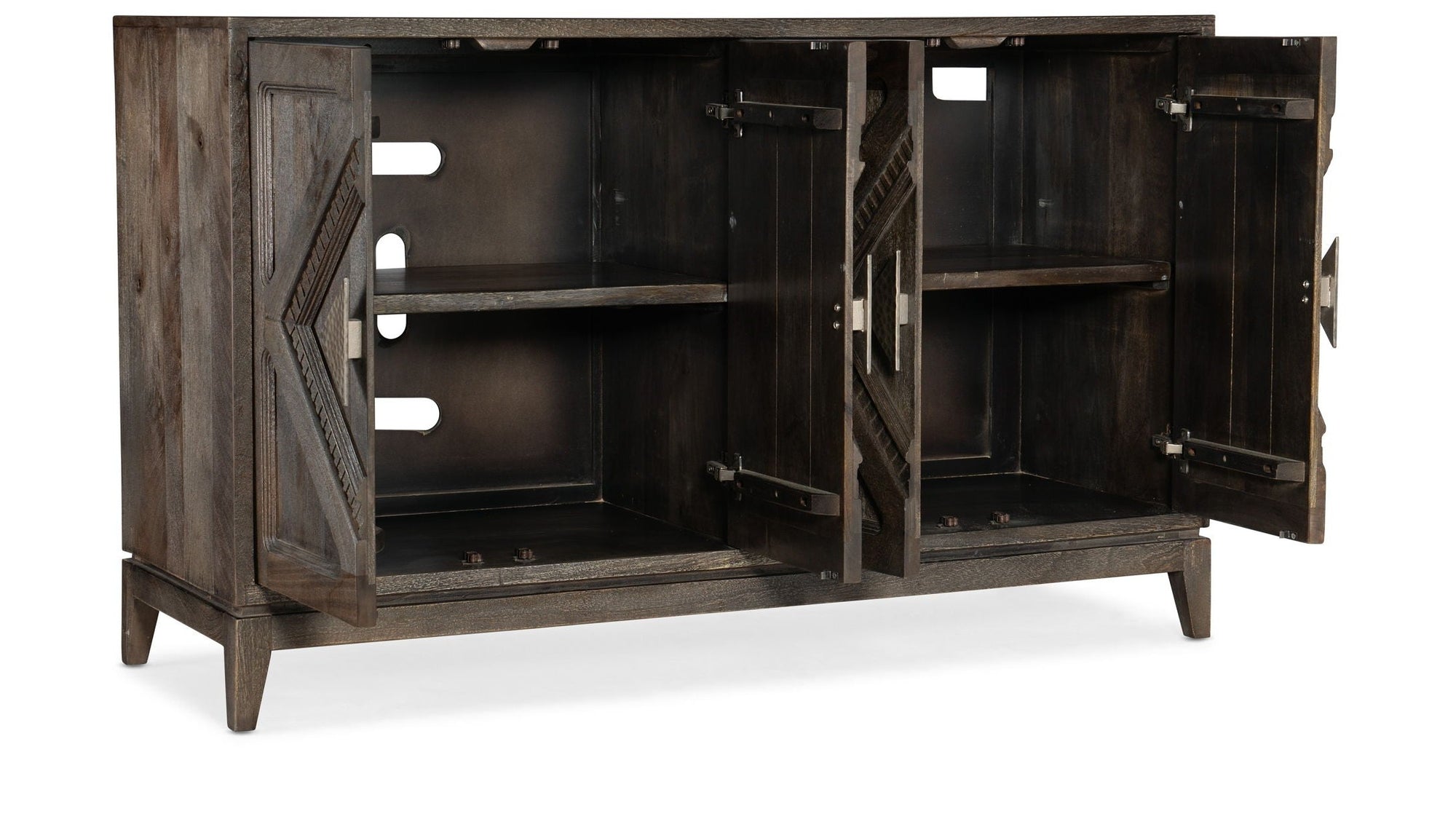 Commerce And Market - Carved Accent Chest - Dark Brown