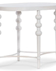 Melange - On The Bright Side Oval End Table - White