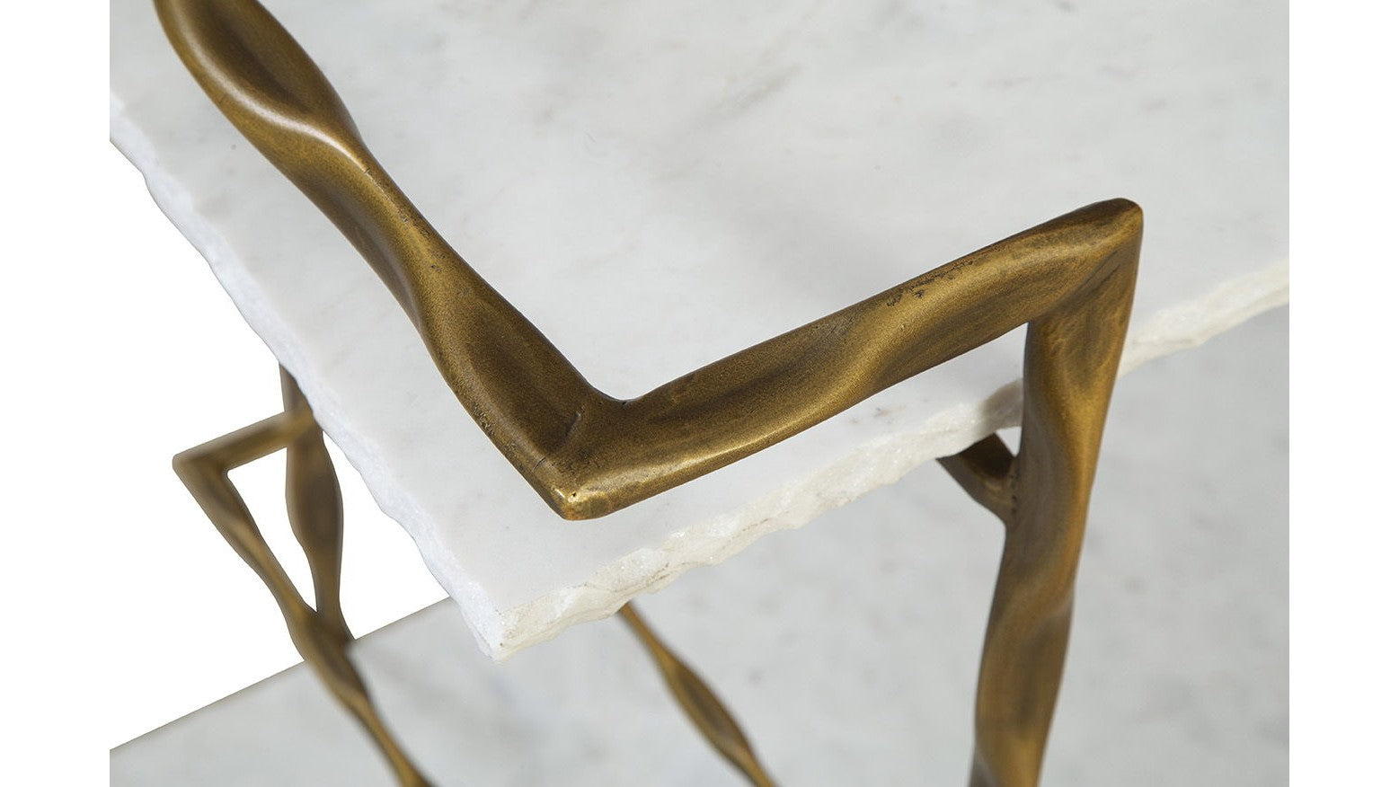 Vivian - Bar Cart - White / Gold