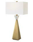 Arete - Modern Brass Table Lamp - Gold