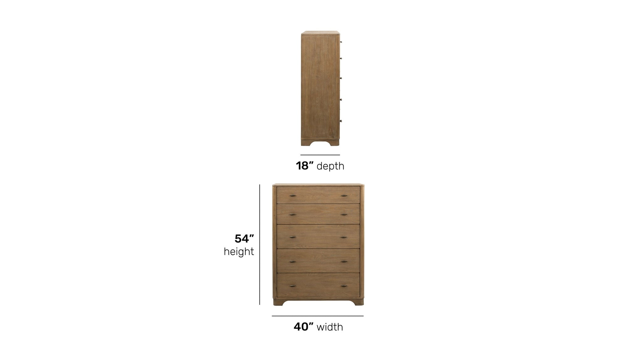 Normandy - Drawer Chest - Light Brown