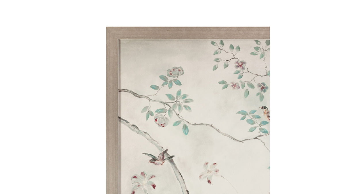 Sylvan Study Framed Print - Cream