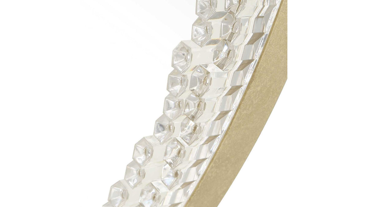 Break The Ice - Round Mirror - Gold