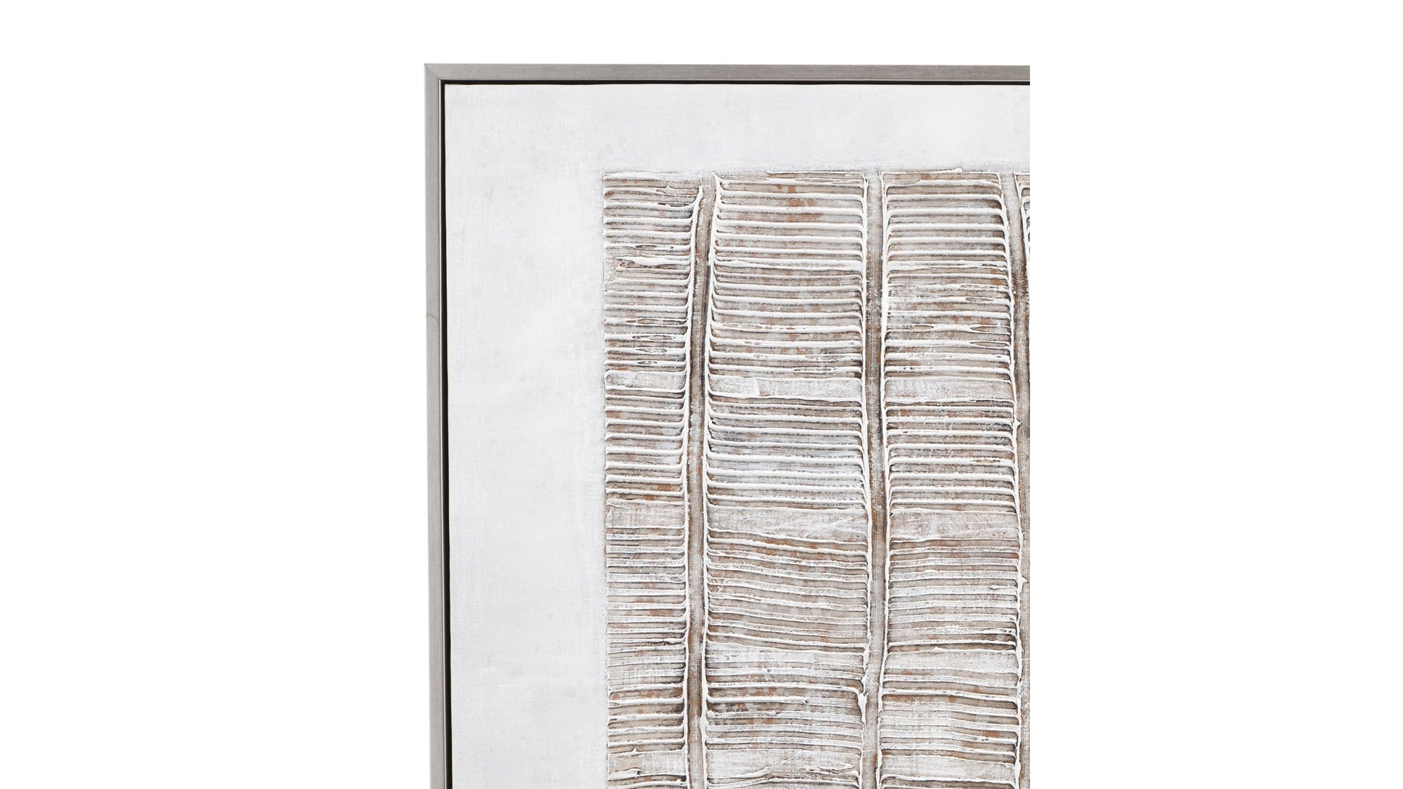 Counted Days Framed Canvas - Beige / White