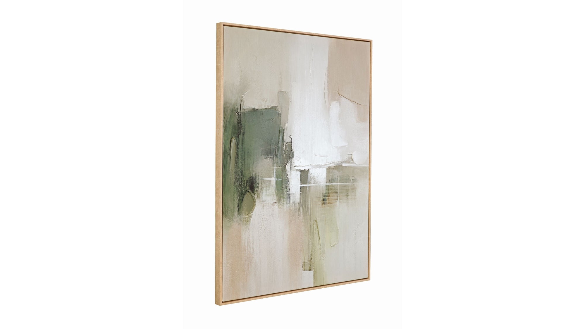 Verdant Horizon I Framed Canvas - Green