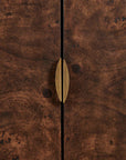Flores - Burl Wood 2 Door Cabinet - Brass,Woodtone