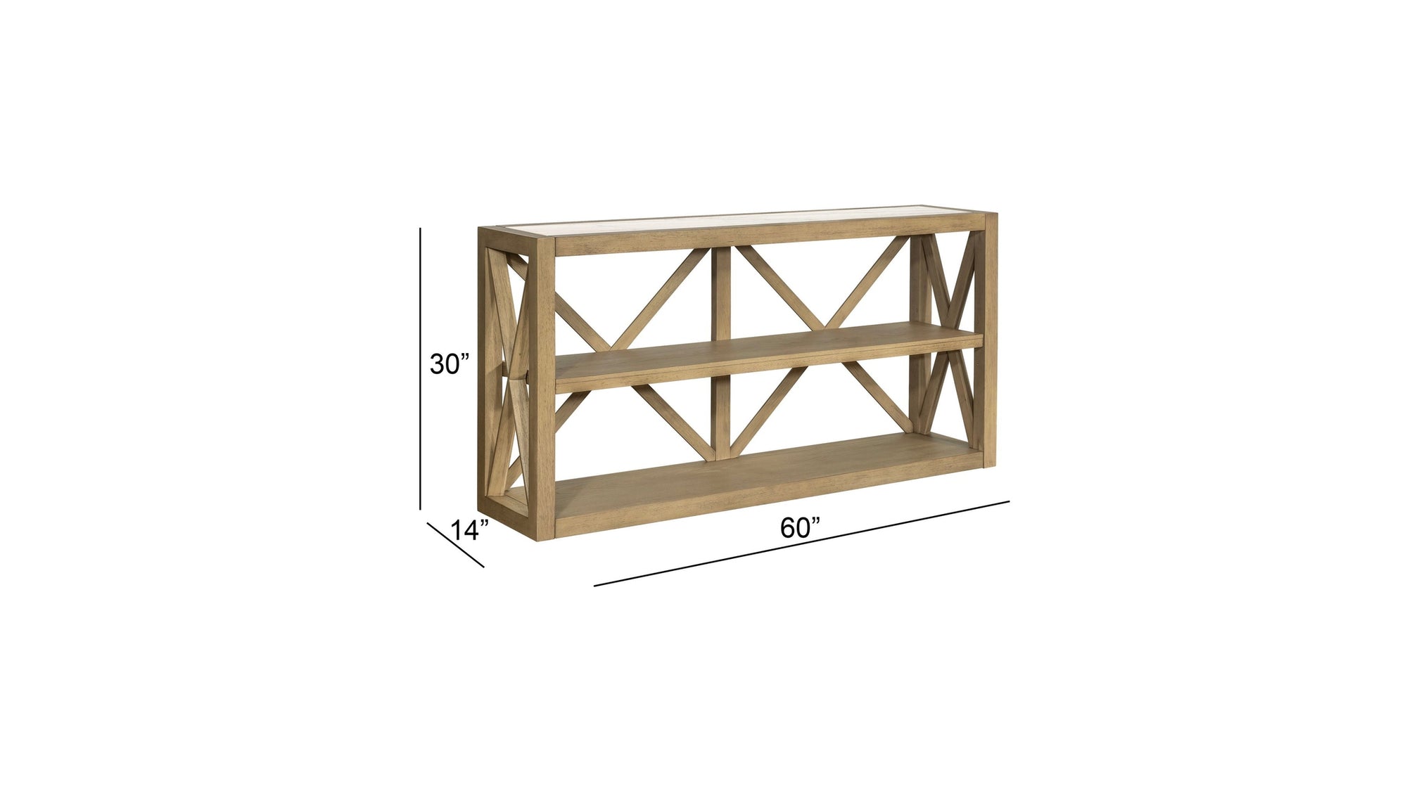 Holden - Console Table - Rustic Blonde