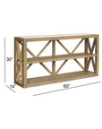 Holden - Console Table - Rustic Blonde
