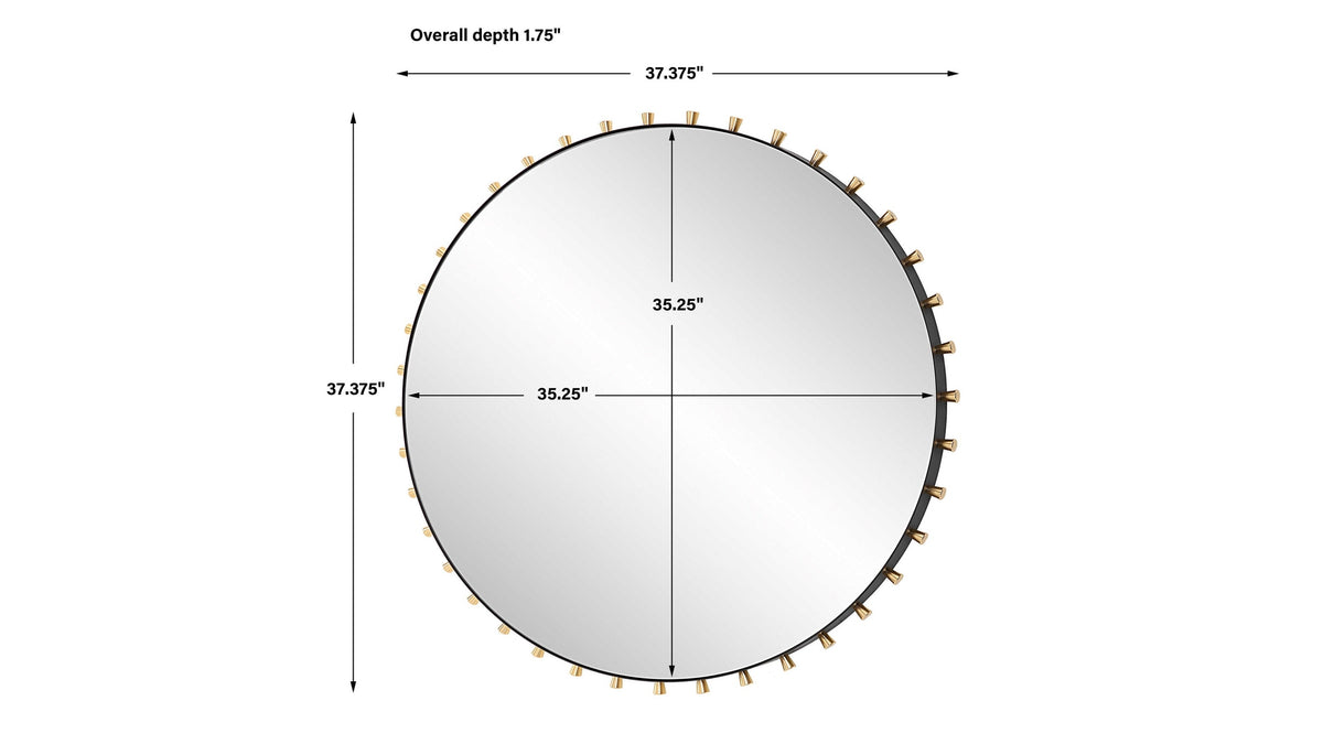 Cosmopolitan - Round Mirror - Black