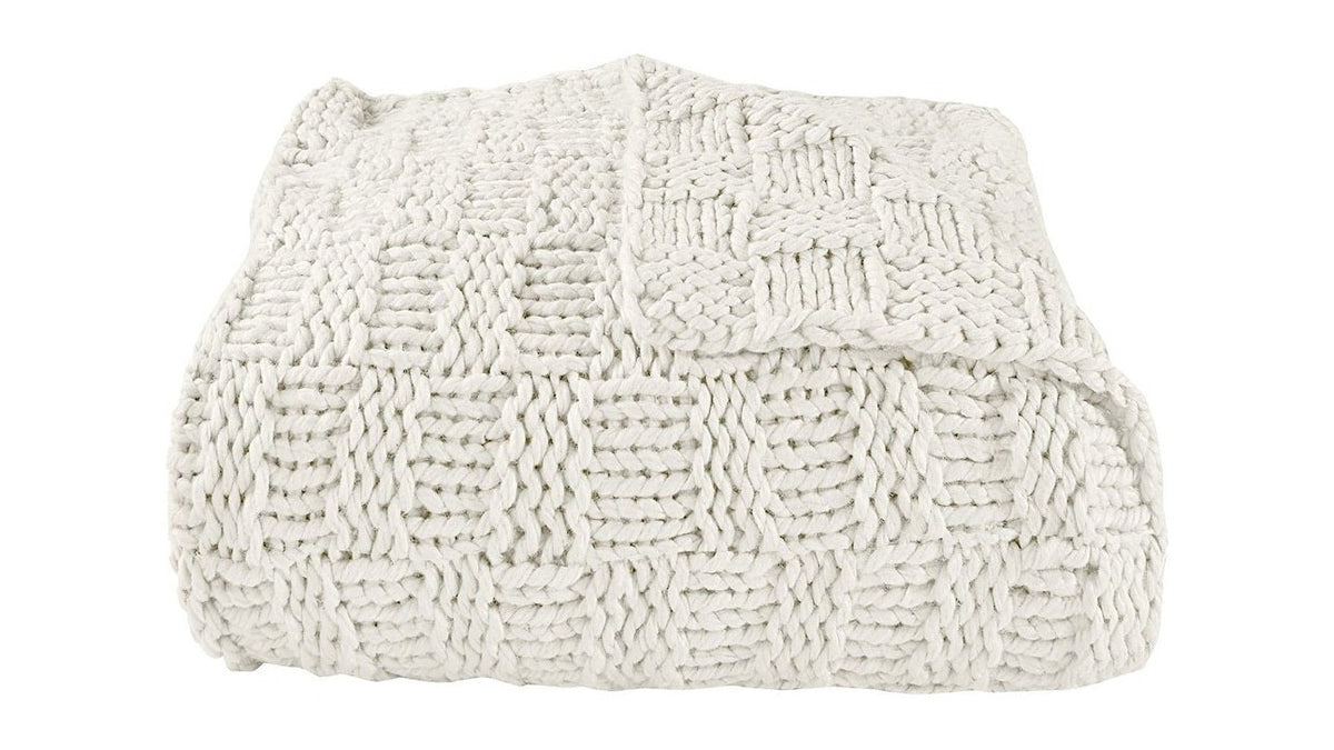 Chess Knit - 50" x 60" Throw - Natural
