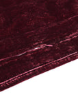 Stella - Full/Queen Faux Silk Velvet Double Box Stitch Quilt Set (Set of 3) - Garnet Red